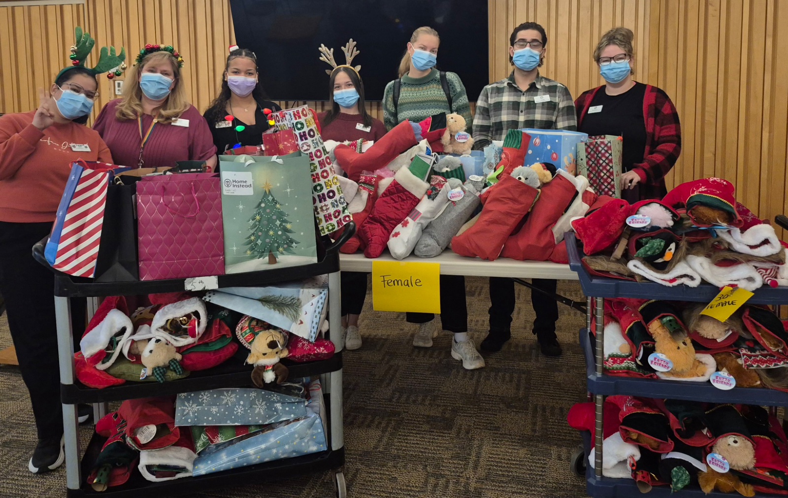 Photo from the Stockings of Love drive
